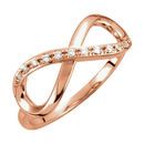 14 Karat Rose Gold .05 Carat Diamondfinity-Inspired Ring