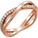 14 Karat Rose Gold 0.20 Carat  Diamondfinity-Inspired Ring