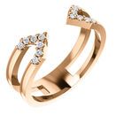 Shop 14 Karat Rose Gold 0.17 Carat Diamond Geometric Ring