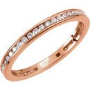 Diamond Ring in 14 Karat Rose Gold 0.40 Carat Diamond Stackable Ring