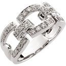 Diamond Ring in 14 Karat White Gold 0.33 Carat Diamond Fashion Ring