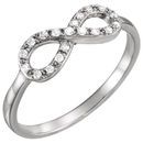 Buy 14 Karat White Gold 0.10 Carat Diamondfinity-Inspired Ring