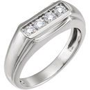 Low Price on 14 KT White Gold 0.40 Carat TW Diamond Men's Ring