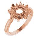 Beautiful 14 Karat Rose Gold 0.40 Carat Weight Diamond Circle Ring