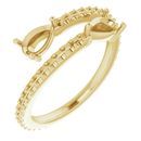 Genuine Sapphire Ring in 14 Karat Yellow Gold Genuine Sapphire & 1/3 Carat Diamond Ring
