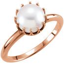 Buy 14 Karat Rose Gold Freshwater Pearl Ring