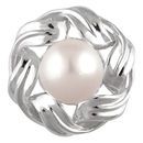 Buy Real 14 KT White Gold Freshwater Cultured Pearl Pendant