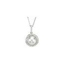 Cultured Freshwater Pearl Necklace in 14 Karat  Gold Freshwater Cultured Pearl & 0.33 Carat Diamond 18