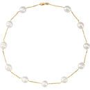 14 KT White Gold Freshwater Cultured Pearl 8