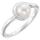 Cultured Freshwater Pearl Ring in  14 Karat  Gold Freshwater Cultured Pearl Ring