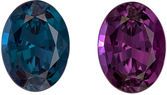 Top Gem Xtra Fine Gubelin Certified Genuine Loose Alexandrite Gemstone in Oval Cut, 8.92 x 6.69 x 4.59 mm, Teal Blue Green to Rich Eggplant, 2.03 carats