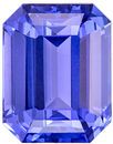 Lovely Blue Sapphire Loose Gem, 7.5 x 5.8 mm, Vivid Cornflower Blue, Emerald Cut, 2.07 carats