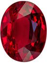Gorgeous GIA Certified Ruby Genuine Gem, 8.94 x 6.77 x 4.34 mm, Pure Rich Red, Oval Cut, 2.29 carats