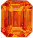 Sunkist Orange Sapphire Gem in 3.12 carat Size, GIA Certificate Stunning Color Perfect