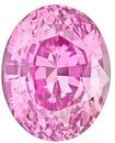 Selected Pink Sapphire Gemstone, 3.42 carats, Oval Cut, 9.4 x 7.5 mm, A Highly Selected Gem