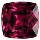 Must See Red Rhodolite Garnet Genuine Gemstone, 3.97 carats, Cushion Cut, 8.8 x 8.7  mm , Must See This Gemstone