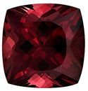 Must See Red Rhodolite Garnet Loose Gem, 4.11 carats, Cushion Cut, 9.2 x 8.9  mm , Great Low Price