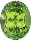 4.42 carats Green Tourmaline Loose Gemstone in Oval Cut, Open Mint Green, 11.9 x 9.2 mm