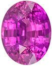 Lovely Rare GIA Certified Sapphire Loose Gem, 12.46 x 9.81 x 6.46 mm, Rich Pure Pink, Oval Cut, 6.27 carats