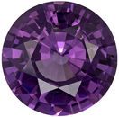 9.1 mm Purple Spinel Genuine Gemstone in Round Cut, Vivid Rich Purple, 2.92 carats