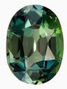 A Beauty Blue Green Sapphire Gemstone 1.2 carats, Oval Cut, 7.1 x 5.1 mm, with AfricaGems Certificate