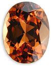 Amazing Hot Orangey Red Malaia Garnet Gemstone for SALE, Oval Cut, 3.57 carats