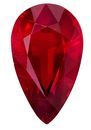 Very Fine Rich Red Ruby Gem, 3.07 carats Pear Cut in 11.79 x 7.1 x 4.64 mm size in Very Fine Rich Red Color With CD Certificate