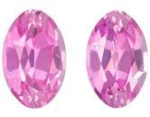Authentic Pink Sapphire Gemstones, Oval Cut, 0.77 carats, 5.5 x 3.5 mm Matching Pair, AfricaGems Certified - Truly Stunning