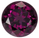 Authentic Rich Rhodolite Gemstone, Round Cut, 8.22 carats, 12 mm , AfricaGems Certified - A Hard to Find Gem
