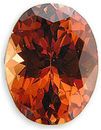 Awesome Strong Orange Red Natural Malaia Garnet Gemstone, Oval Cut, 4.72 carats
