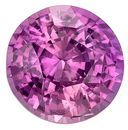 Bargain Purple Sapphire Not Heated Gem, 1.29 carats Round Cut in 6.09 x 6.25 x 4.34 mm size in Very Fine Purple Color With GIA Certificate