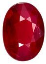 Bargain Red Ruby Gem, 2.07 carats Oval Cut in 8.9 x 6.6 mm size in Very Fine Rich Red Color With AfricaGems Certificate