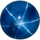 Blue Star Sapphire Round Cut Gems in Grade AAA