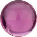 Cabachon Pink Tourmaline Round Cut  in Grade AAA