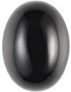 Cabochon Oval Black Onyx in Grade AAA