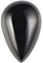 Cabochon Pear Genuine Black Onyx in Grade AAA