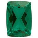 Chatham Lab Emerald Antique Cushion Cut Grade GEM