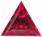 Chatham Lab Ruby Triangle Cut in Grade GEM