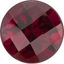 Checkerboard Round Genuine Rhodolite Garnet in Grade AAA