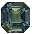 Deal on Blue Green Sapphire Gem, 1.32 carats Emerald Cut in 6.1 x 5.7 mm size in Gorgeous Blue Green Color With AfricaGems Certificate