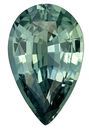 Deal on Blue Green Sapphire Gemstone 1.68 carats, Pear Cut, 9.3 x 6.8 mm, with AfricaGems Certificate