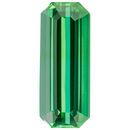 Deal on Green Tourmaline Gemstone in Octagon Cut, 3.8 carats, 15.39 x 6.16 mm Displays Pure Green Color