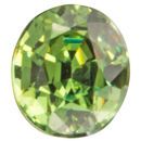 Deal on Demantoid Garnet Gemstone in Oval Cut, 0.94 carats, 5.93 x 5.10 mm Displays Vivid Green Color