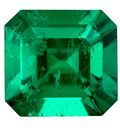 Deal on Green Emerald Loose Gemstone, 0.63 carats in Emerald Cut, 5.5 x 5.2mm, Perfect Size for Ring