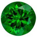 Deal on Green Tsavorite Loose Gemstone, 0.86 carats in Round Cut, 5.8 mm, Must See Gemstone