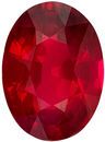 Deal On Quality Genuine Loose Ruby Gem in Oval Cut, 8.1 x 5.9 mm, Rich Pure Red Color, 1.68 carats