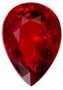 Deal on Red Ruby Loose Gemstone, 1.01 carats in Pear Cut, 7.1 x 5.1mm, Perfect Size for Ring