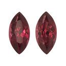 Deal on Rhodolite Garnet Well Matched Gem Pair in Marquise Cut, 3.38 carats, 10.85 x 5.50 mm Displays Pure Reddish-Pink Color