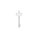Real Diamond Pendant in Diamond Heart Key Necklace or Pendant