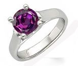 Alexandrite Solitaire Ring set with Real 1 carat 5.80 mm Vivid Color Change Alexandrite